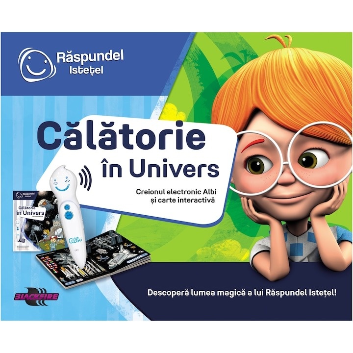Set Raspundel Istetel - Carte si creion, Calatorie in univers - 2 | YEO