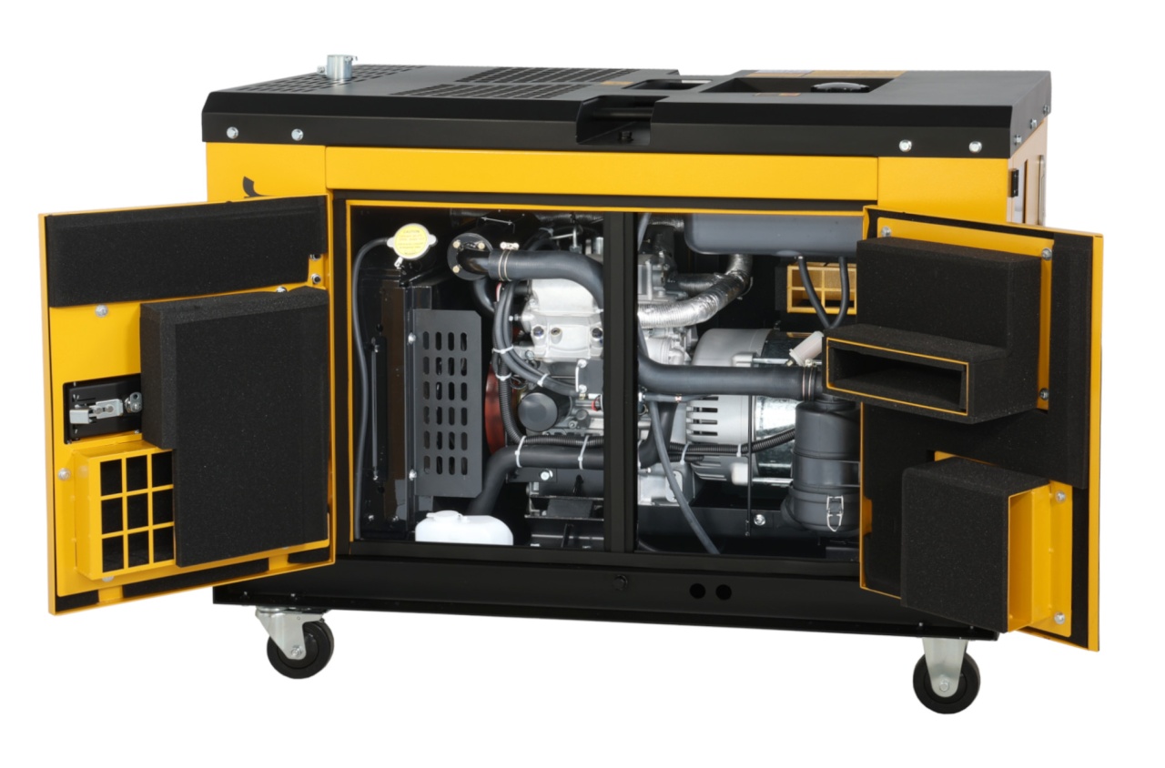 Stager YDE13TA Generator insonorizat 10kVA, 39A, 3000rpm, monofazat, diesel, pornire electrica