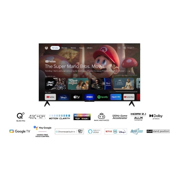 Televizor TCL QLED 65T7B, 165 cm, 4K, QLED, HDR, Smart Google TV - 3 | YEO