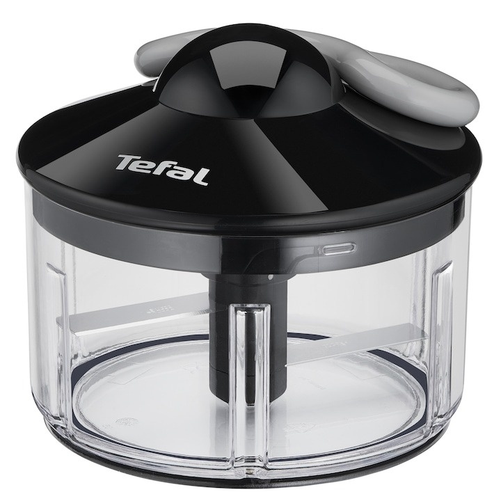 Tocator manual Tefal, 500ml, lame inox, negru - gri