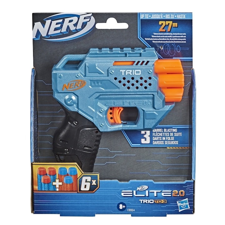 Blaster Nerf Elite 2.0 - Trio TD-3