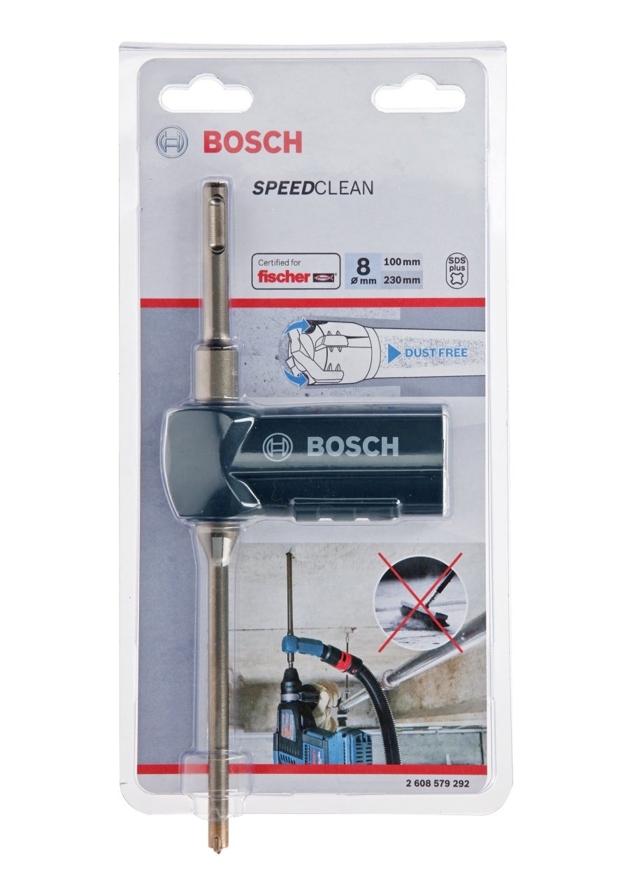 Bosch Burghiu cu aspirare SpeedClean SDS-Plus 9, 8x100x230mm - 1 | YEO