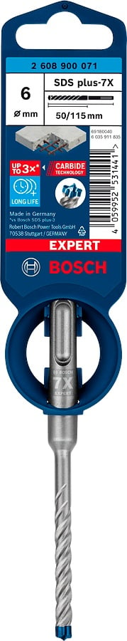 Bosch Burghiu Expert SDS Plus-7X, 6x50x115mm