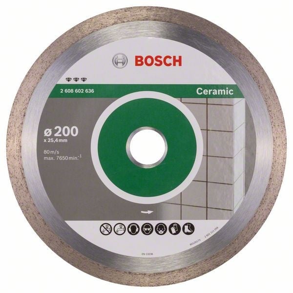 Bosch Disc diamantat Best pentru ceramica 200x25.40x2.2mm