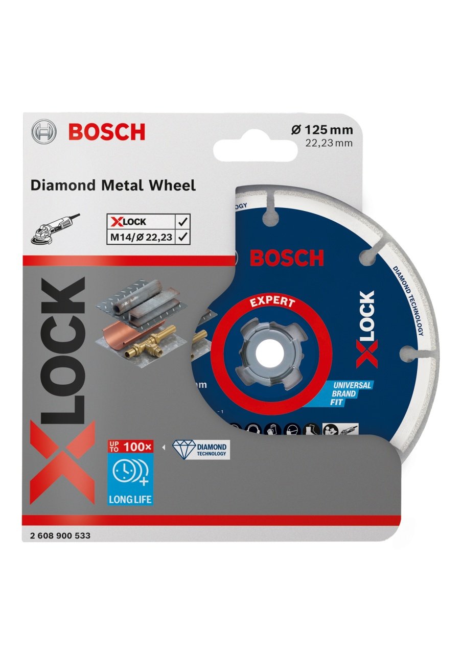 Bosch Disc diamantat Metal Wheel 125 mm cu X-LOCK