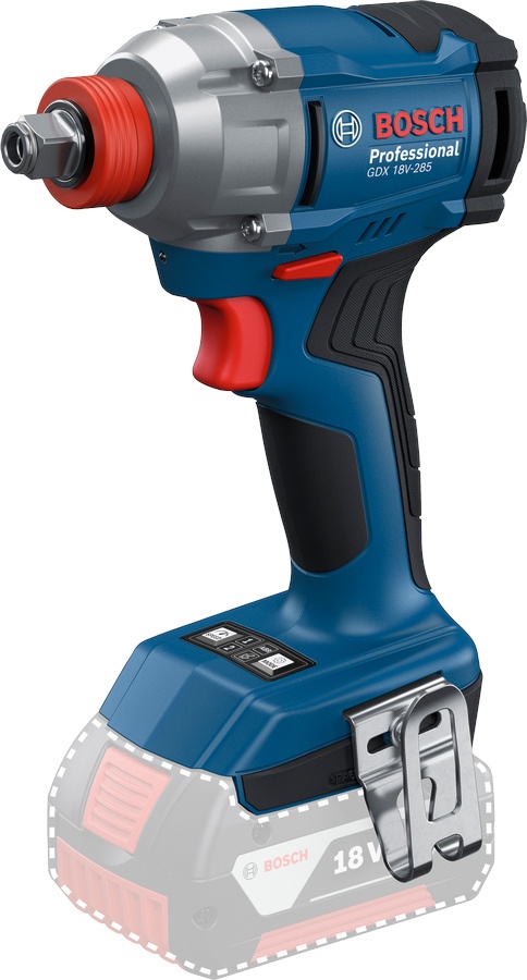 Bosch GDX 18V-285 Masina de gaurit cu percutie + 2 acumulatori 4.0Ah + incarcator GAL 18V-20 + L-BOXX