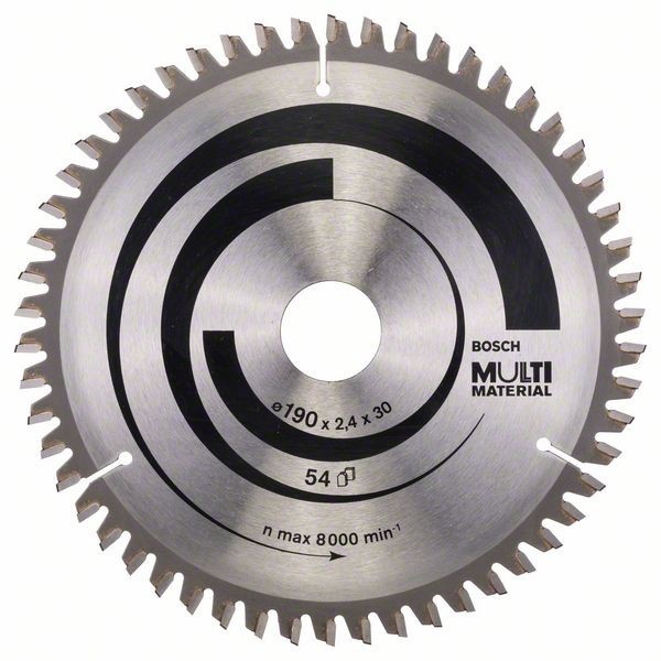 Bosch Panza fierastrau circular Multi Material, 190x30x2.4mm, 54T