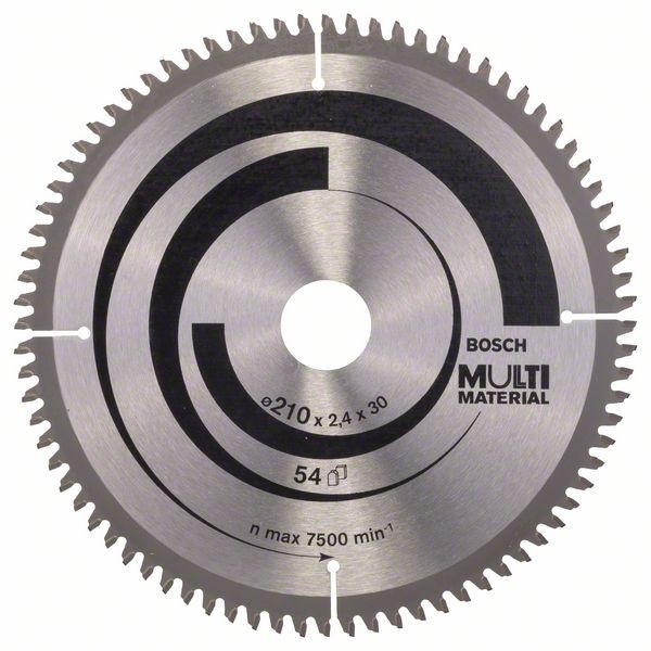 Bosch Panza fierastrau circular Multi Material, 210x30x2.5mm, 80T