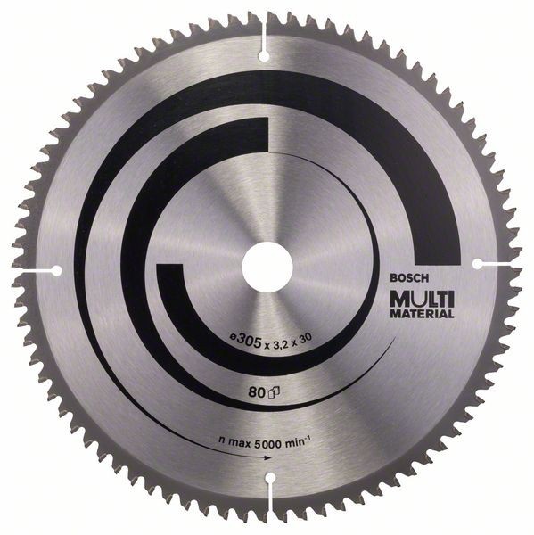 Bosch Panza fierastrau circular Multi Material, 305x30x3.2mm, 80T