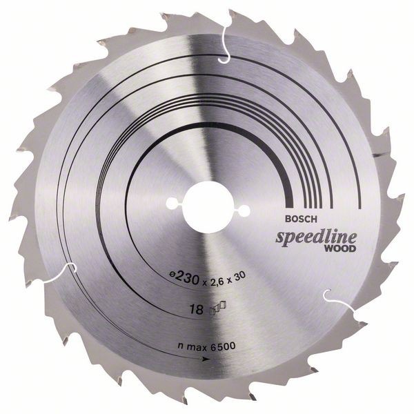 Bosch Panza fierastrau circular Speedline Wood, 230X30x2.4mm, 18T