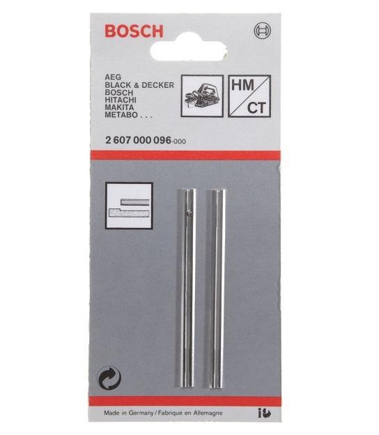 Bosch Set 2 cutite pentru rindele de 82mm, drept, cu carburi de tungsten, 40gr drept, carbur