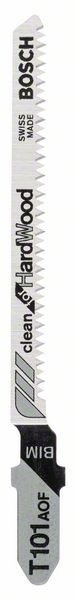 Bosch Set 5 panze fierastrau vertical T 101 AOF Clean for Hard Wood, 83mm