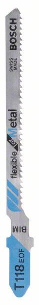 Bosch Set 5 panze fierastrau vertical T 118 EOF Flexible for Metal, 83mm