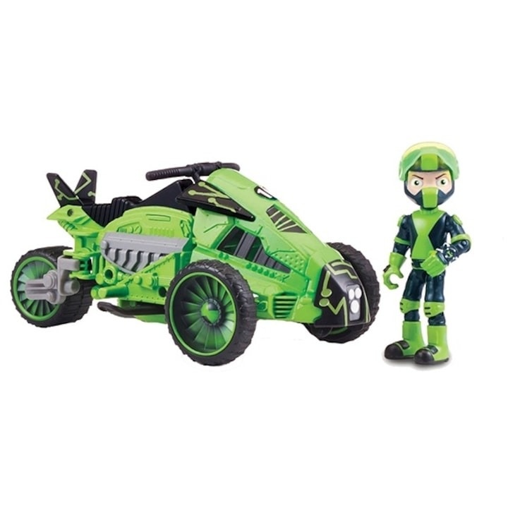 Figurina Ben 10 cu vehicul extraterestru - Ben\'s Transforming Omni-Cycle - 3 | YEO