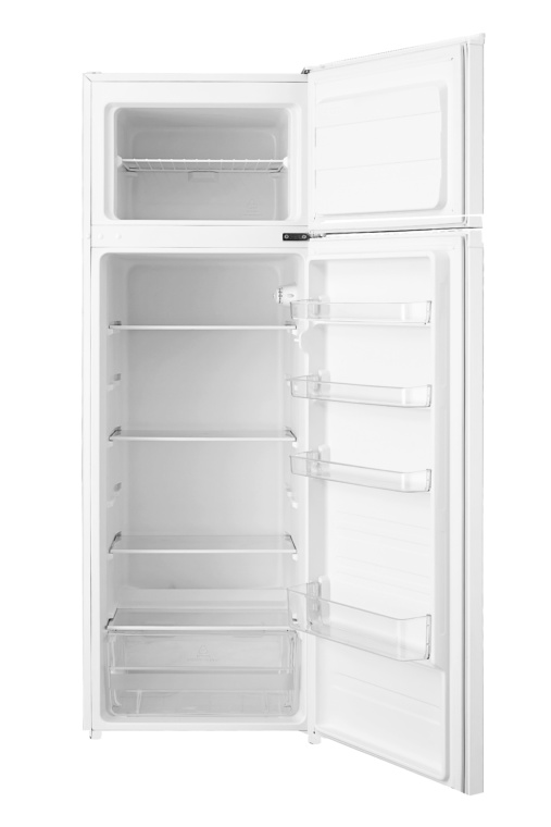 Frigider cu doua usi VIVAX DD-235E W, 235L, Clasa E, Termostat reglabil, Iluminare LED, Usi reversibile, Suprafata painted metal, 4 Rafturi de Sticla securizata, H 160 cm, Alb - 3 | YEO