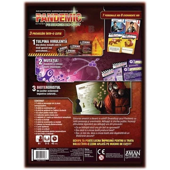 Joc Asmodee - Pandemic, Pe muchie de cutit, extensie - 3 | YEO