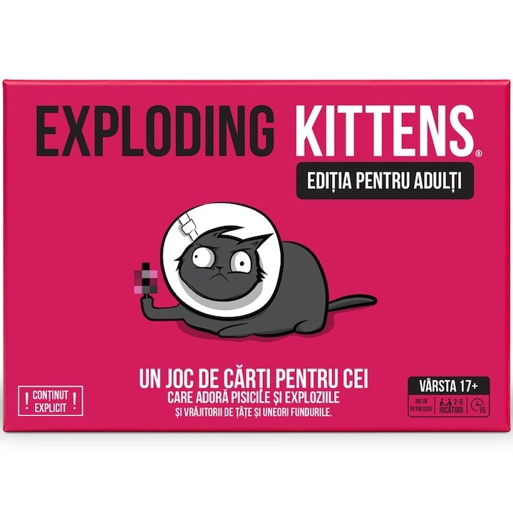 Joc de societate Exploding Kittens: Editia pentru adulti - 1 | YEO