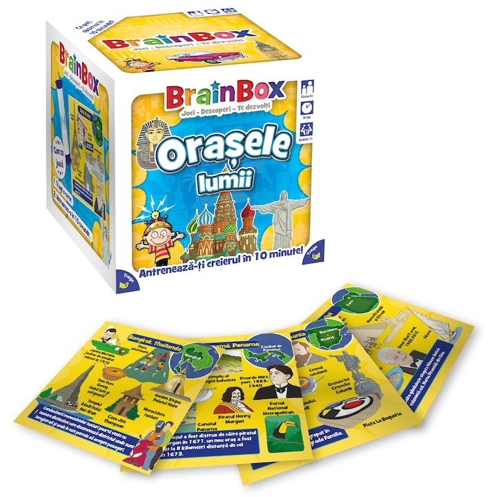 Joc educativ BrainBox, Orasele Lumii - 2 | YEO