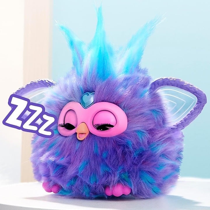 Jucarie interactiva Hasbro, Furby Purple, 15 accesorii, Voice Activated Animatronic, mov, 6 ani+ - 1 | YEO