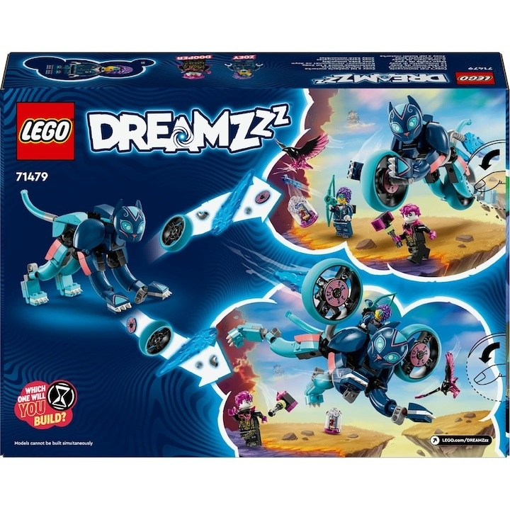 LEGO® DREAMZzz - Motocicleta-pisica a lui Zoey 71479, 226 piese