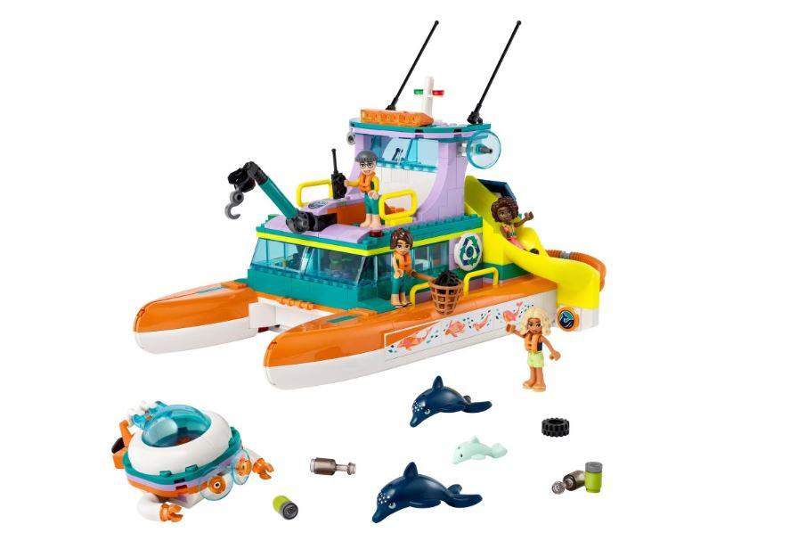 LEGO® Friends - Barca de salvare pe mare 41734, 717 piese - 1 | YEO