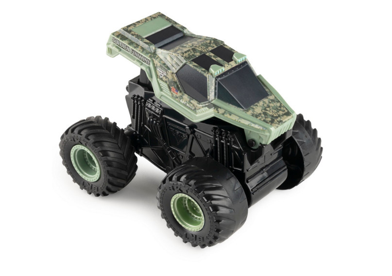 Masinuta Monster Jam Click Flip - Soldier Fortune, 1:43