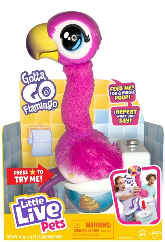 Pachet - Jucarie interactiva Flamingo Little Live Pets - Gotta go + Labute de Erou Paw Patrol The Movie - Chase de Plus - 2 | YEO