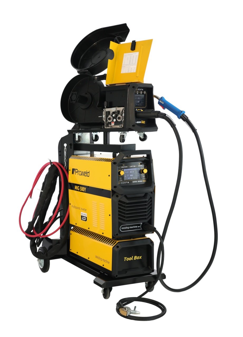 ProWELD MIG 500Y Synergetic Invertor sudare profesional MIG/MAG, MMA, Lift TIG + derulator detasabil - 1 | YEO