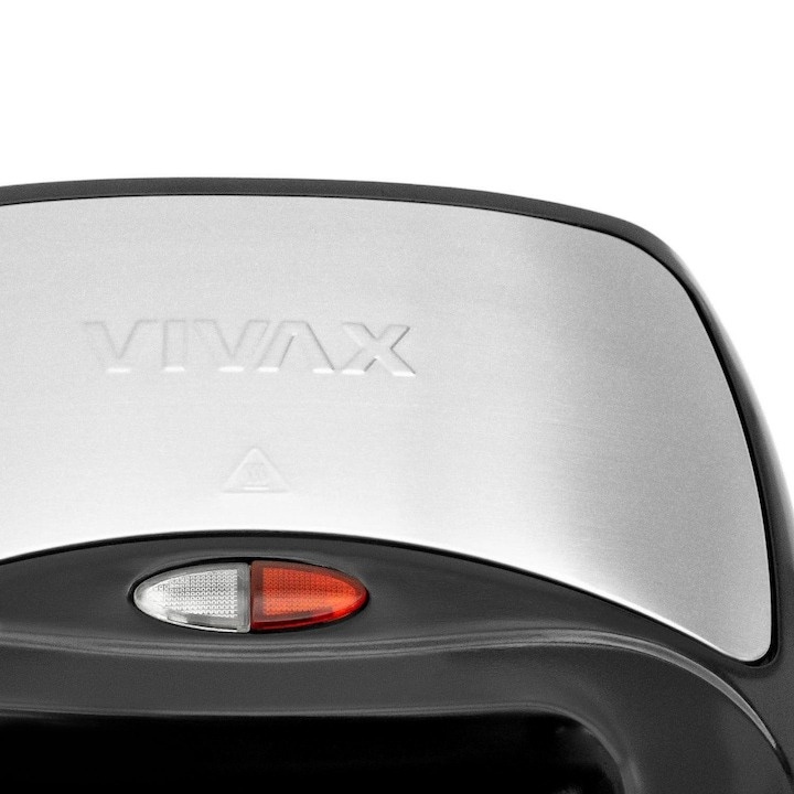 Sandwich toaster Vivax, TS-7501BLS, 750W, Argintiu/Negru - 2 | YEO