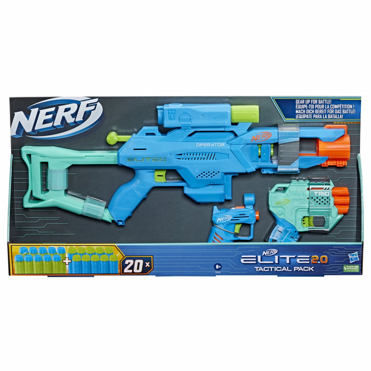 Set 3 blastere Nerf Elite 2.0 - Tactical pack - 1 | YEO