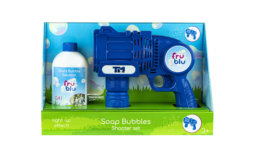 Set baloane de sapun Fru Blu - Shooter set, cu solutie baloane 400 ml