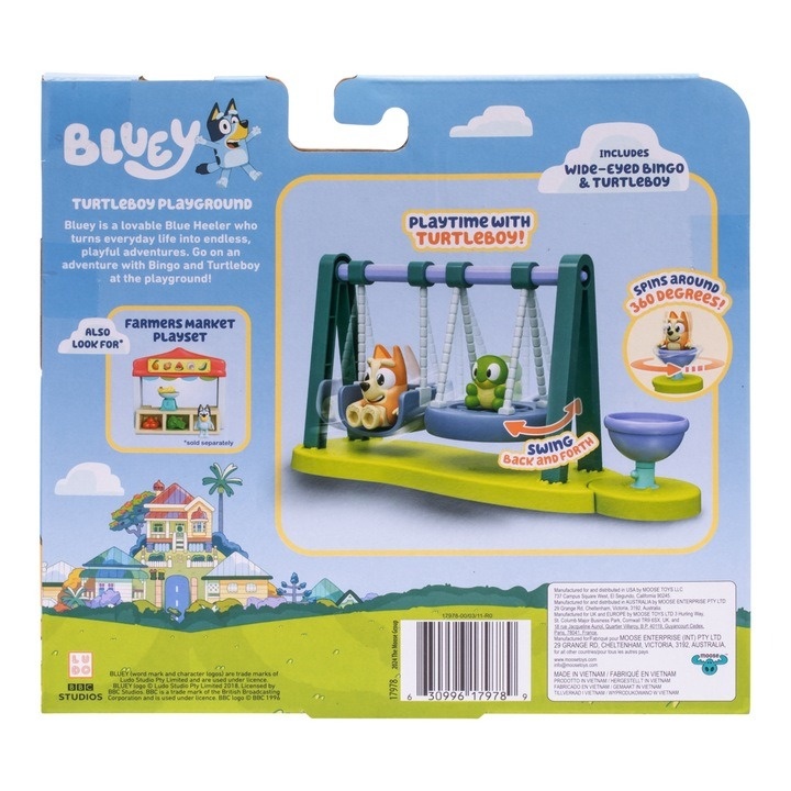 Set de joaca Bluey - Turtleboy Playground, cu 2 figurine - 3 | YEO