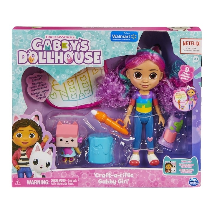 Set de joaca Gabby\'s Dollhouse - Gabby cu set de creatie