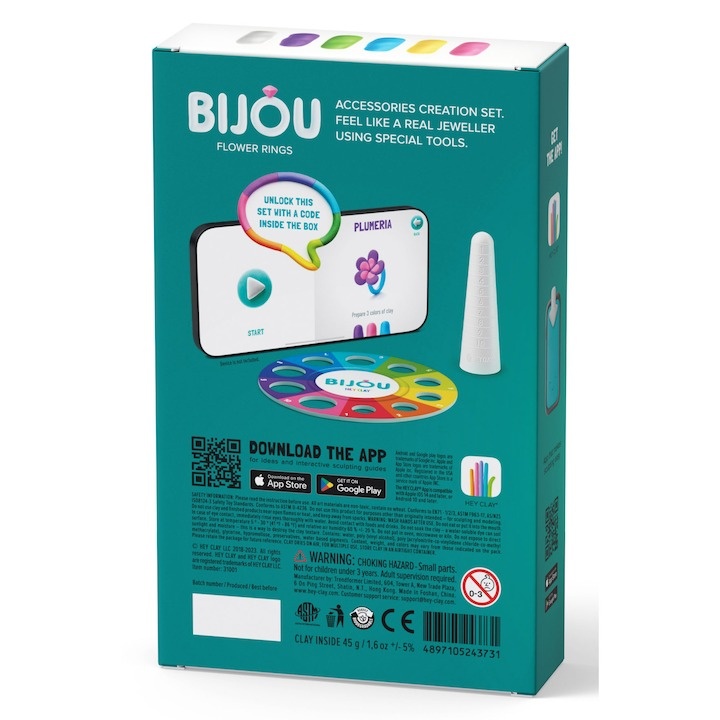 Set Hey Clay Bijou - Flower rings - 2 | YEO