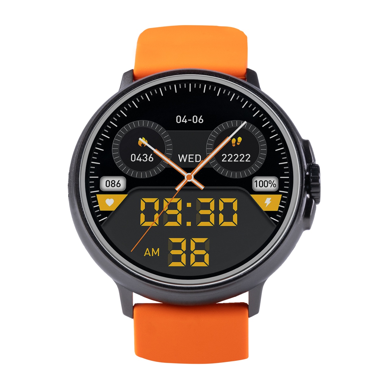 SmartWatch Vivax Life PRO2, Bluetooth 5.2, Rezistența la apă IP68, Procesor Realtek RTL8763EW / 2 nuclee, 128 GB, Portocaliu