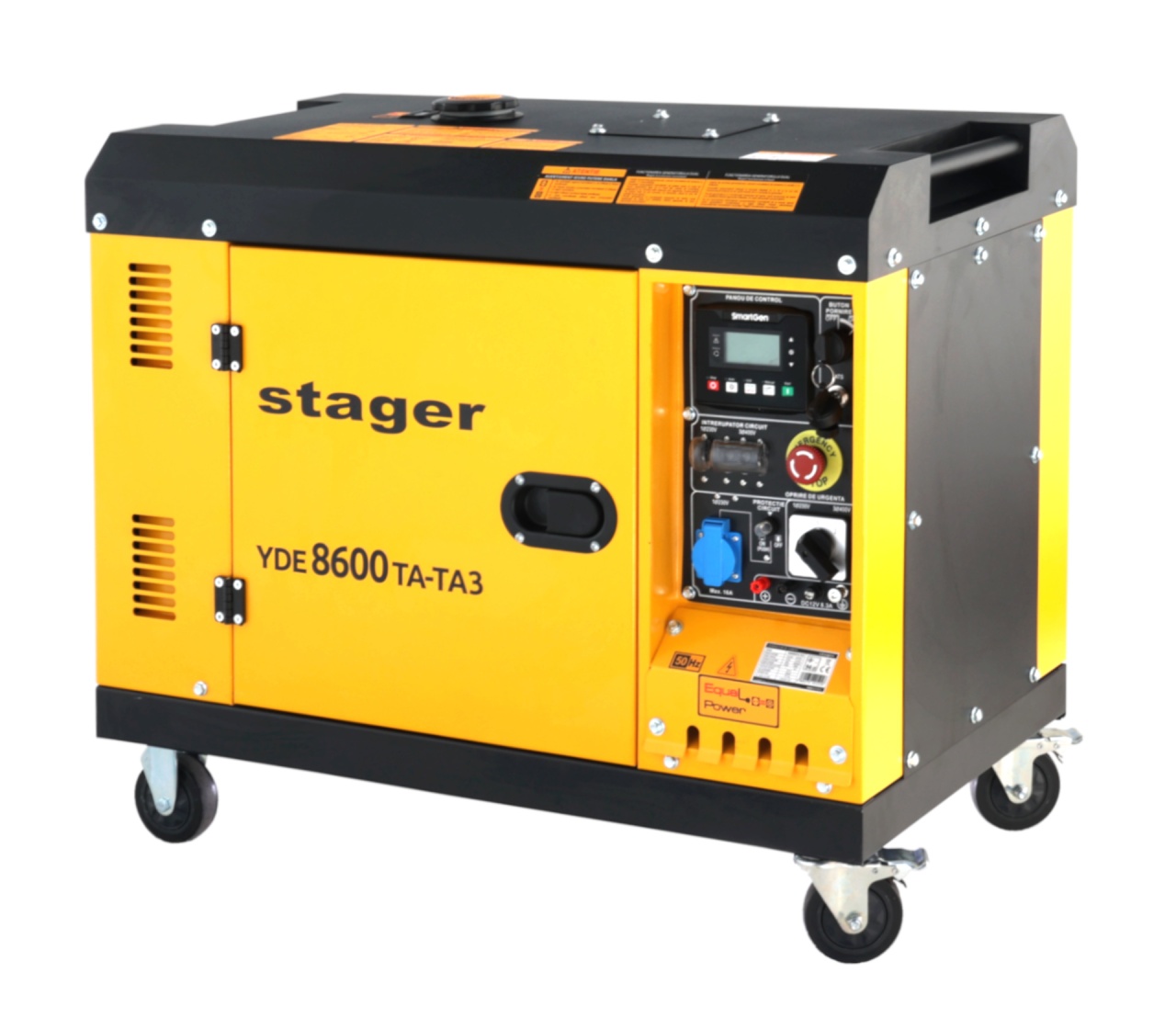 Stager YDE8600TA-TA3 Generator insonorizat 7.5kVA, 3000rpm, dual, diesel, pornire electrica