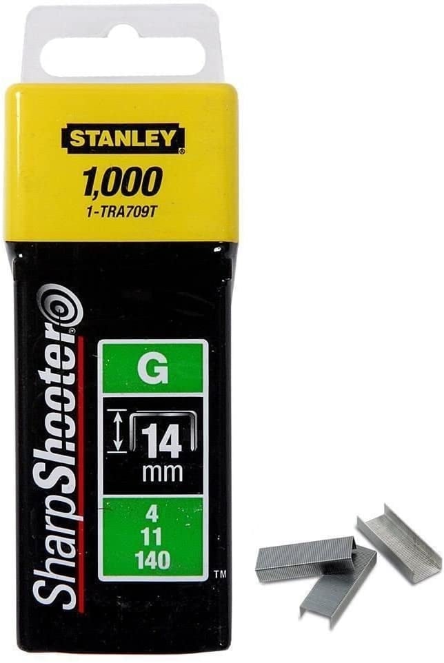 Stanley 1-TRA709T Capse de inalta calitate tip G/ 4/11/140, 14mm / 9/16