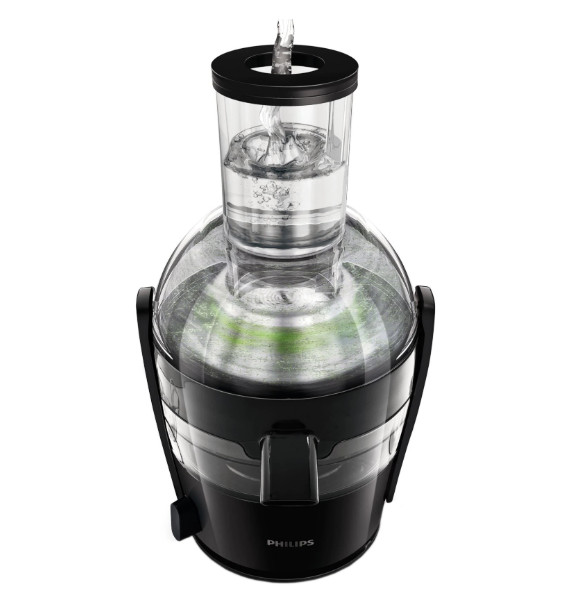 Storcator de fructe si legume Philips Viva Collection HR1855/70, 700 W, recipient suc 0.8 l, recipient pulpa 1.2 l, 1 Viteza, tub de alimentare 75 mm, negru - 2 | YEO