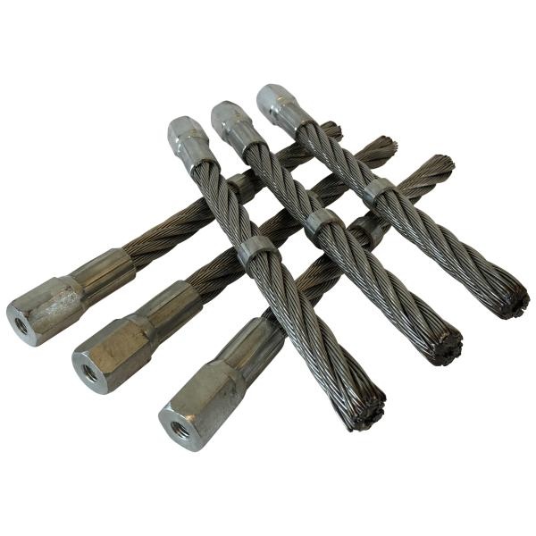 Texas Set 6 perii metal pentru Pro Weed 700/710, 20cm