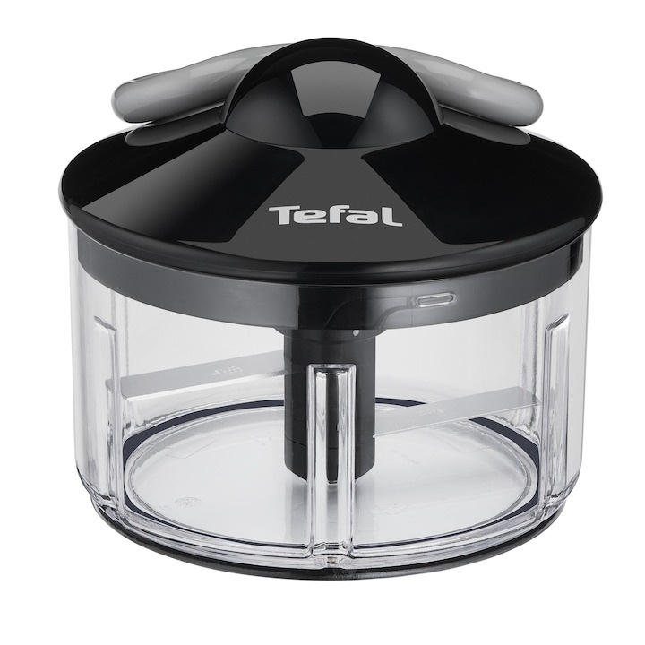 Tocator manual Tefal, 500ml, lame inox, negru - gri - 1 | YEO