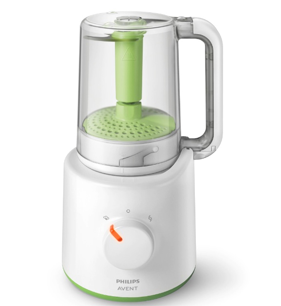 Aparat de gatit cu abur si blender 2in1 Philips Avent SCF870/20, pahar gradat, spatula, 1 viteza
