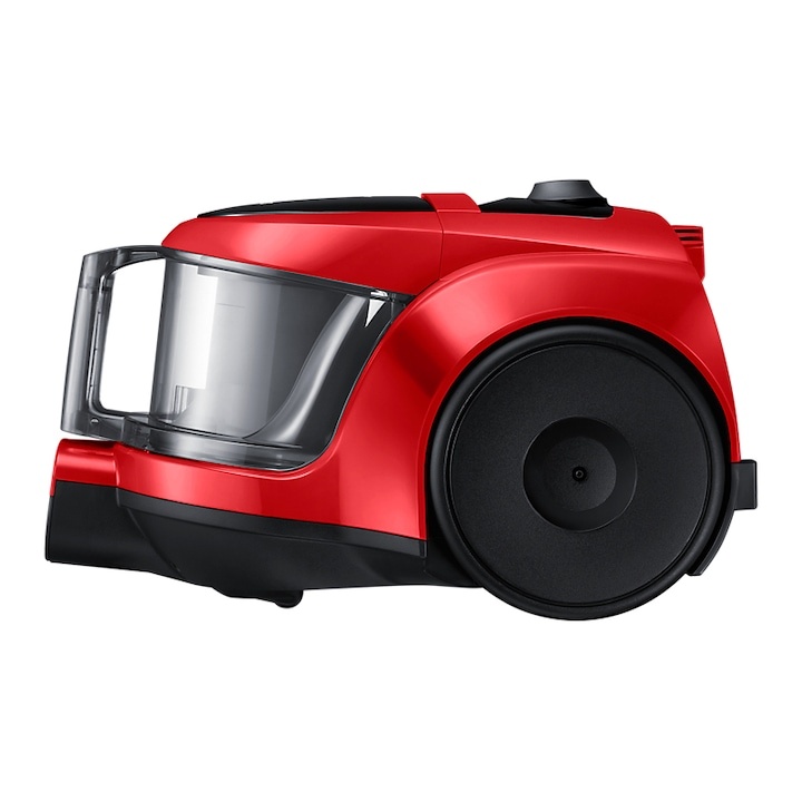 Aspirator fara sac Samsung VCC45T0S3R, 1.3 l, 850 W, Air Track, Tub telescopic, Rosu - 2 | YEO