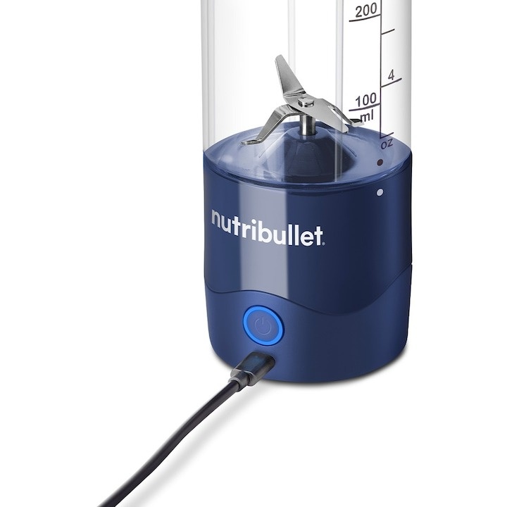 Blender portabil Nutribullet® OC003NBL, capacitate 475 ml, 15 utilizari per incarcare, USB-C, albastru - 1 | YEO