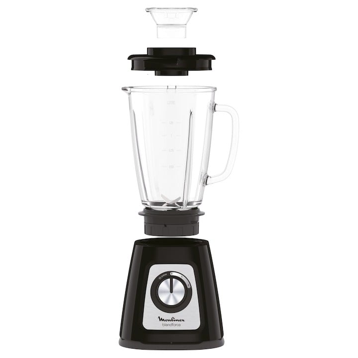 Blender Tefal Blendforce BL435831, 800 W, 1.75 l, 2 viteze, Powerlix, Smart Lock, functe zdrobire gheta, negru/ gri - 3 | YEO