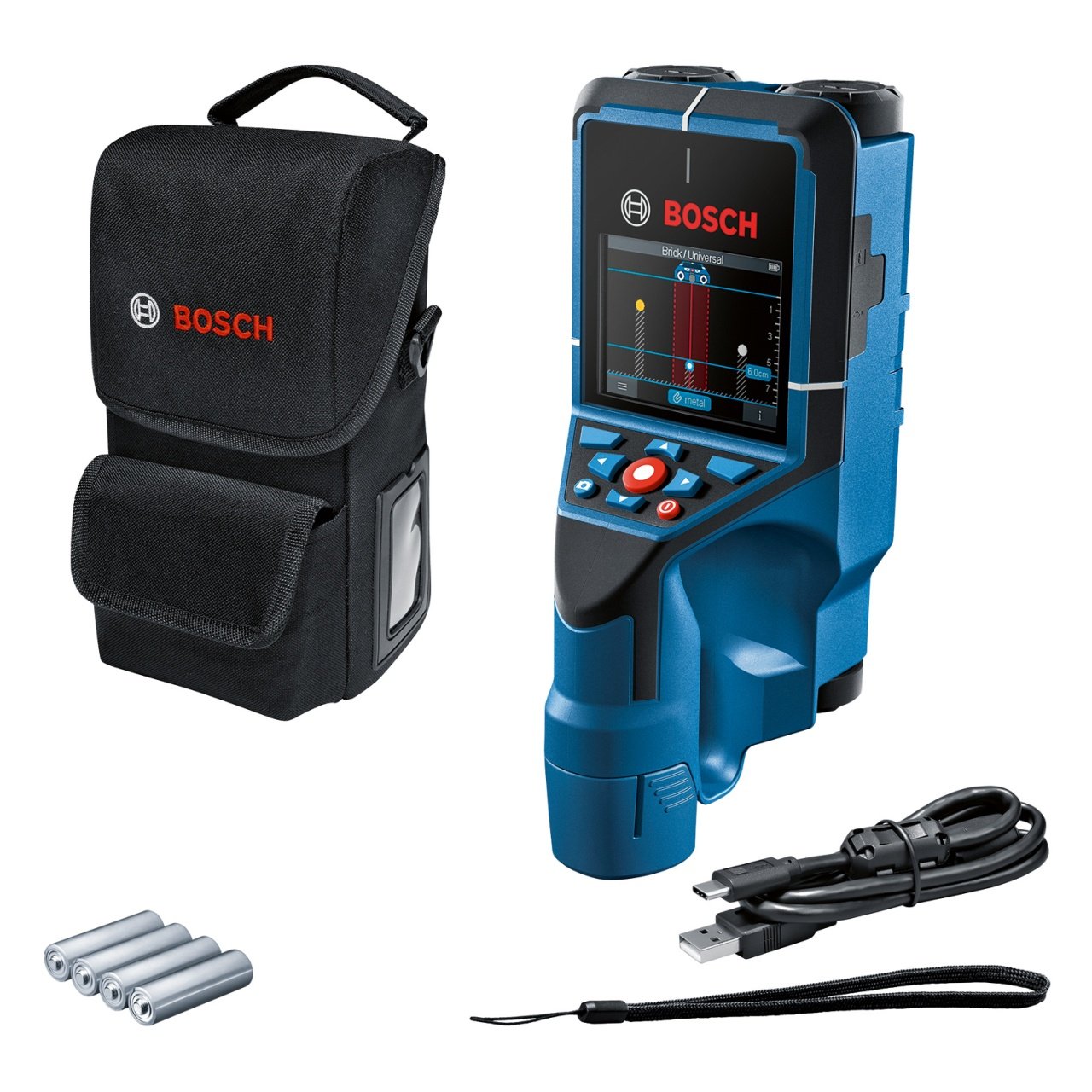 Bosch D-tect 200 C (solo) Detector de metale Li-Ion 12V, 200mm, fara acumulator in set