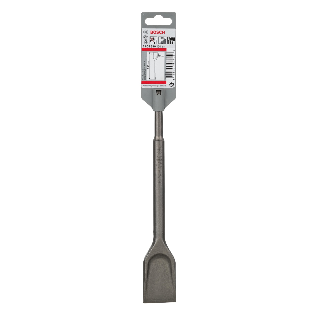 Bosch Dalta spatulata cu caneluri SDS PLus 250x40mm