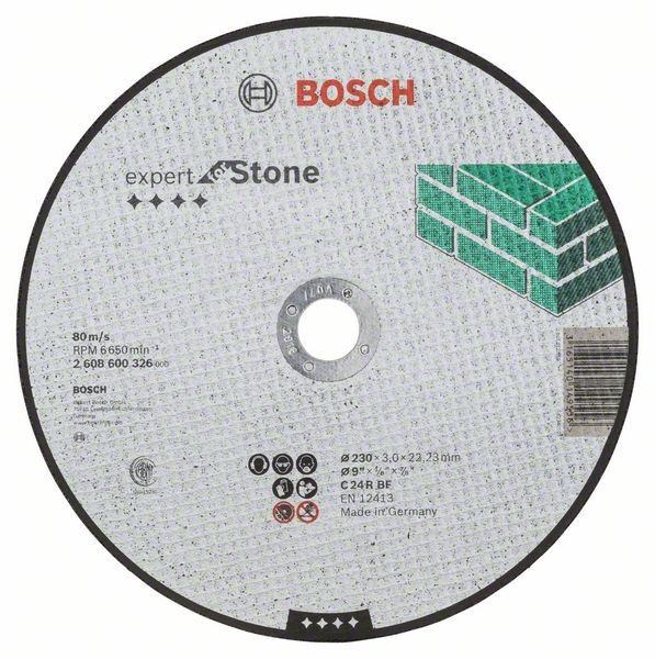 Bosch Disc de taiere drept Expert for Stone C 24 R BF, 230mm, 3.0mm