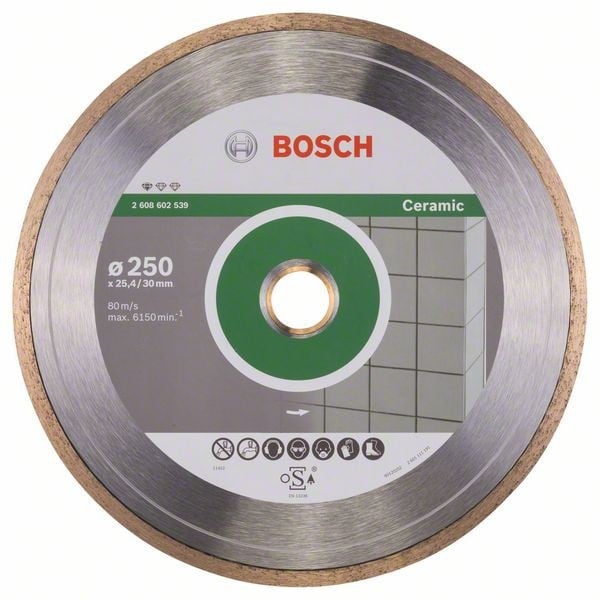 Bosch Disc diamantat Standard pentru ceramica 250 x30+25,40x1.6x7mm