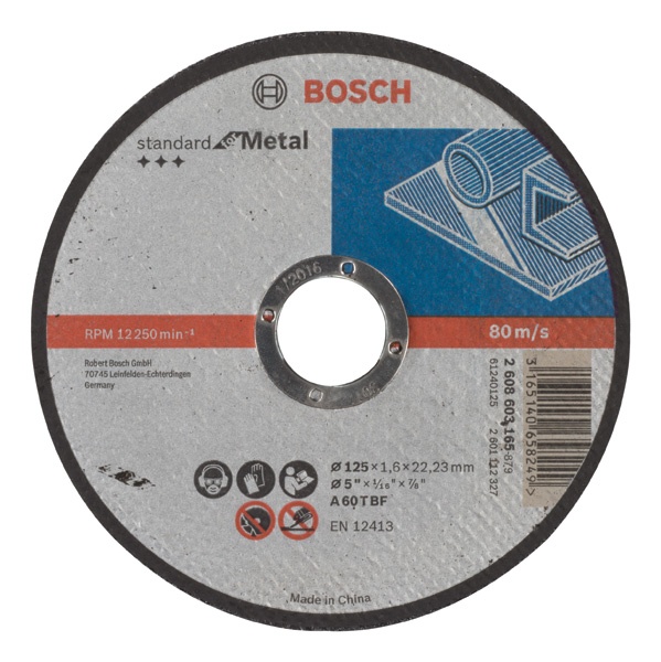 Bosch Disc taiere Standard for Metal 1.6x22.23x125mm