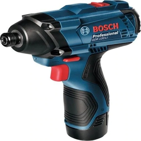 Bosch GDR 120-LI Masina de insurubat cu impact cu acumulator + 2 x Acumulatori Li-ion 1.5Ah + Incarcator AL 1215 CV + Valiza profesionala